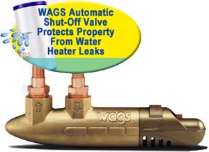wags water heater shut off valve